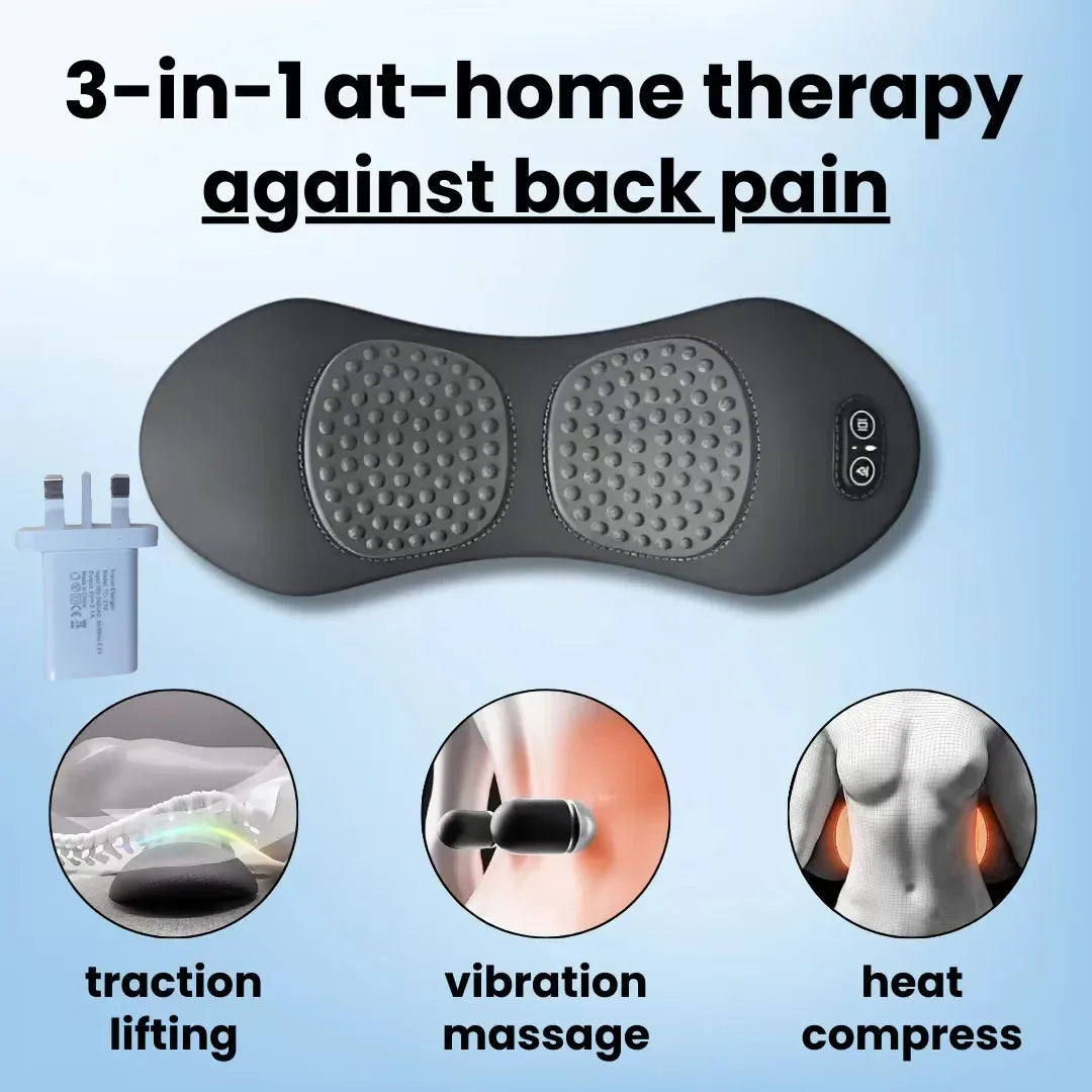 Cordless Back Massager for Neck, Shoulder, and Lumbar Pain