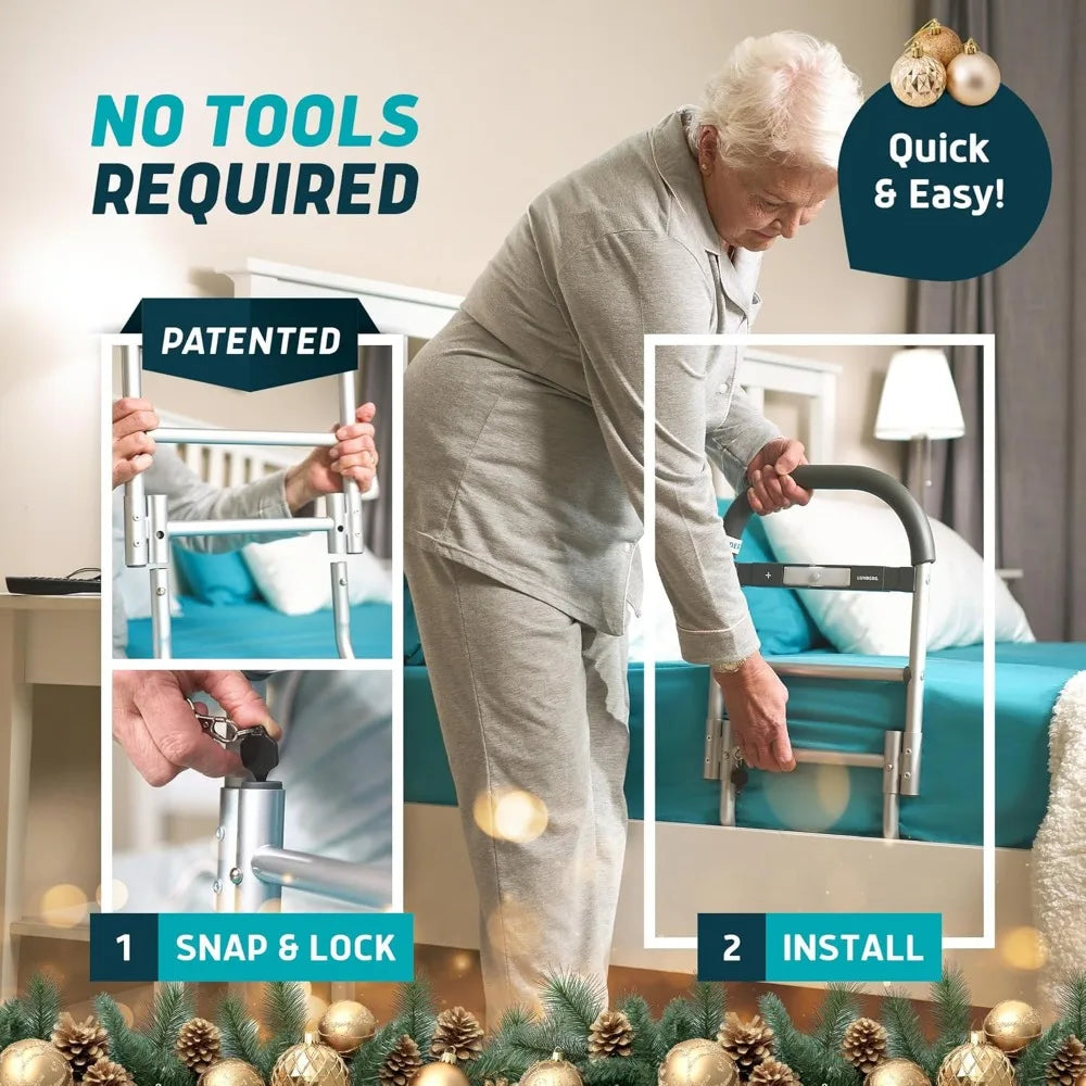 Adjustable Safety Bed Rail for Adults & Seniors