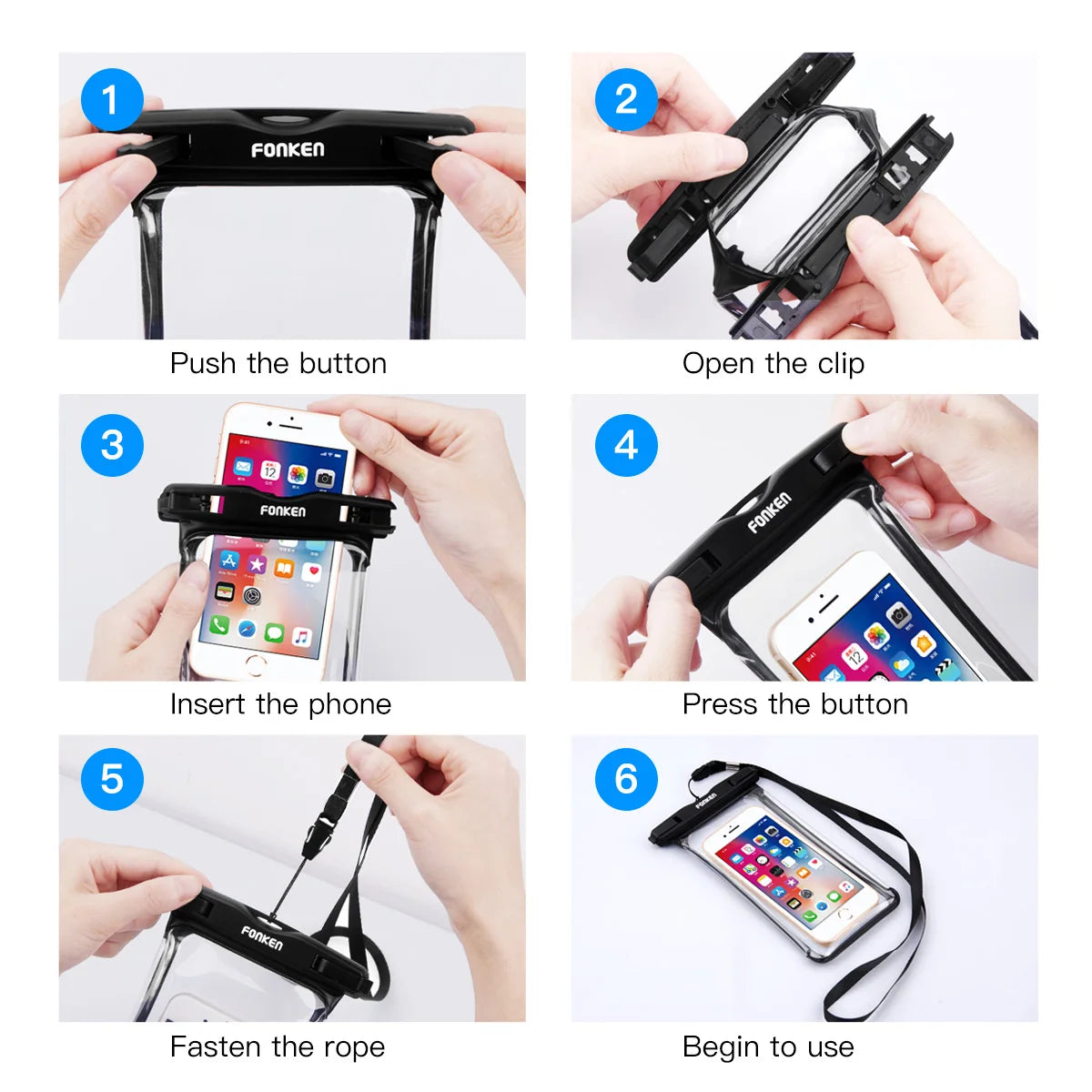 Crystal Clear Waterproof Phone Vault