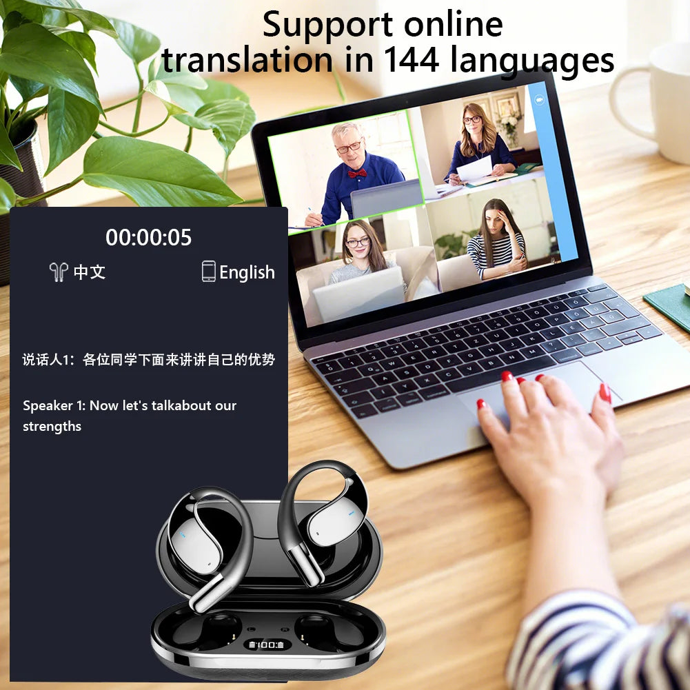Seamless Real-Time AI Translator Earbuds