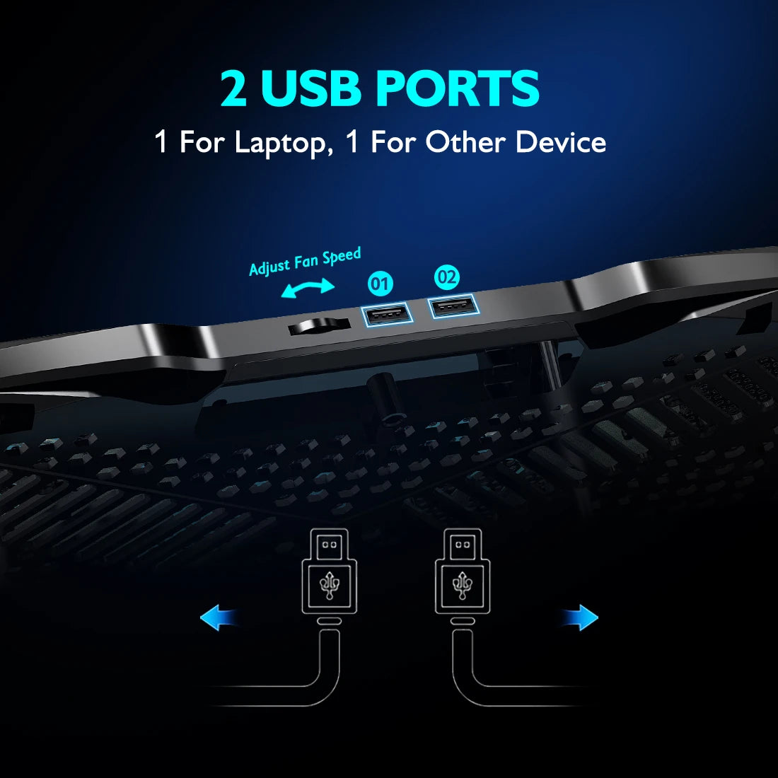 High-Performance Ergonomic Laptop Cooling Station