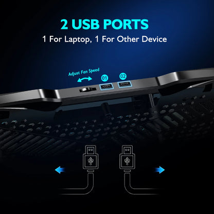 High-Performance Ergonomic Laptop Cooling Station