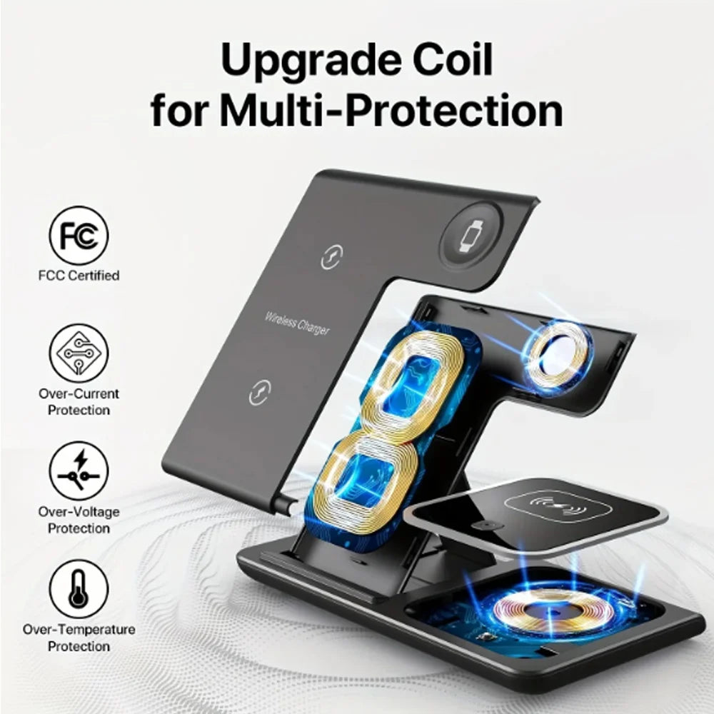 Foldable 3-in-1 Magnetic Power fast charging Hub