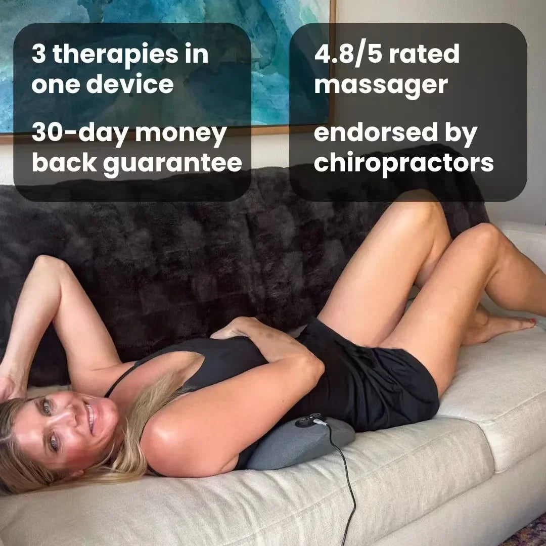 Cordless Back Massager for Neck, Shoulder, and Lumbar Pain