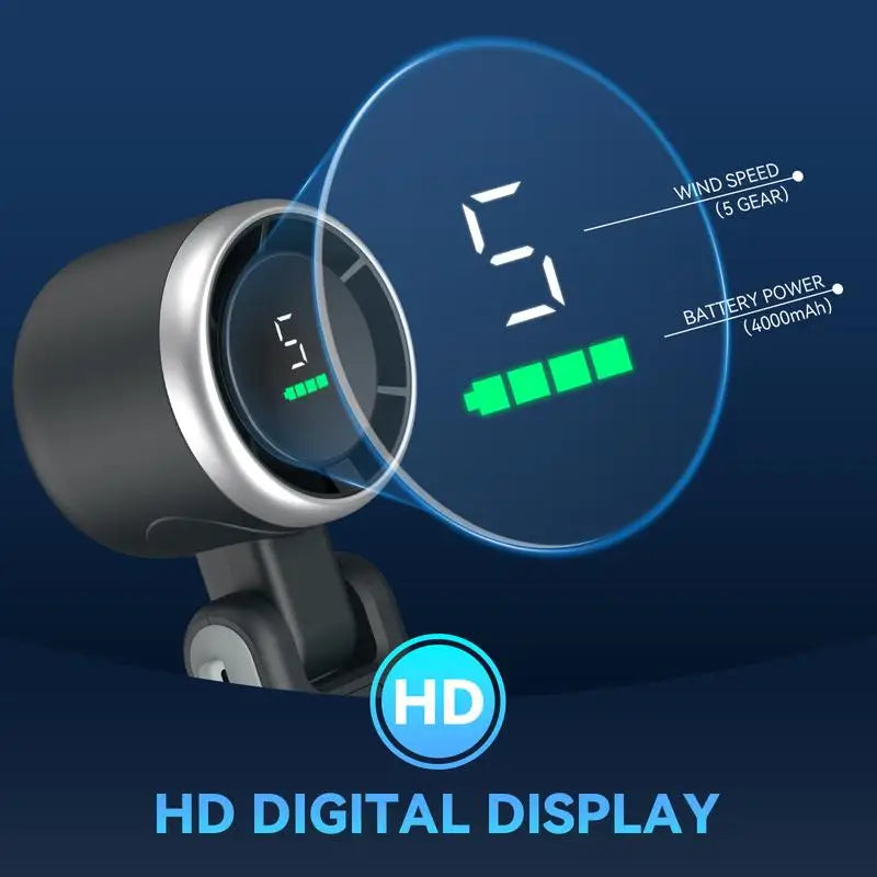 High-Velocity Turbo Personal Cooling Fan