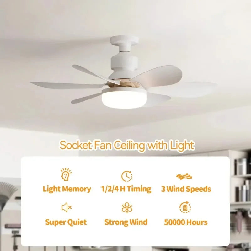 Instant Silent Screw-In outdoor Fan Light