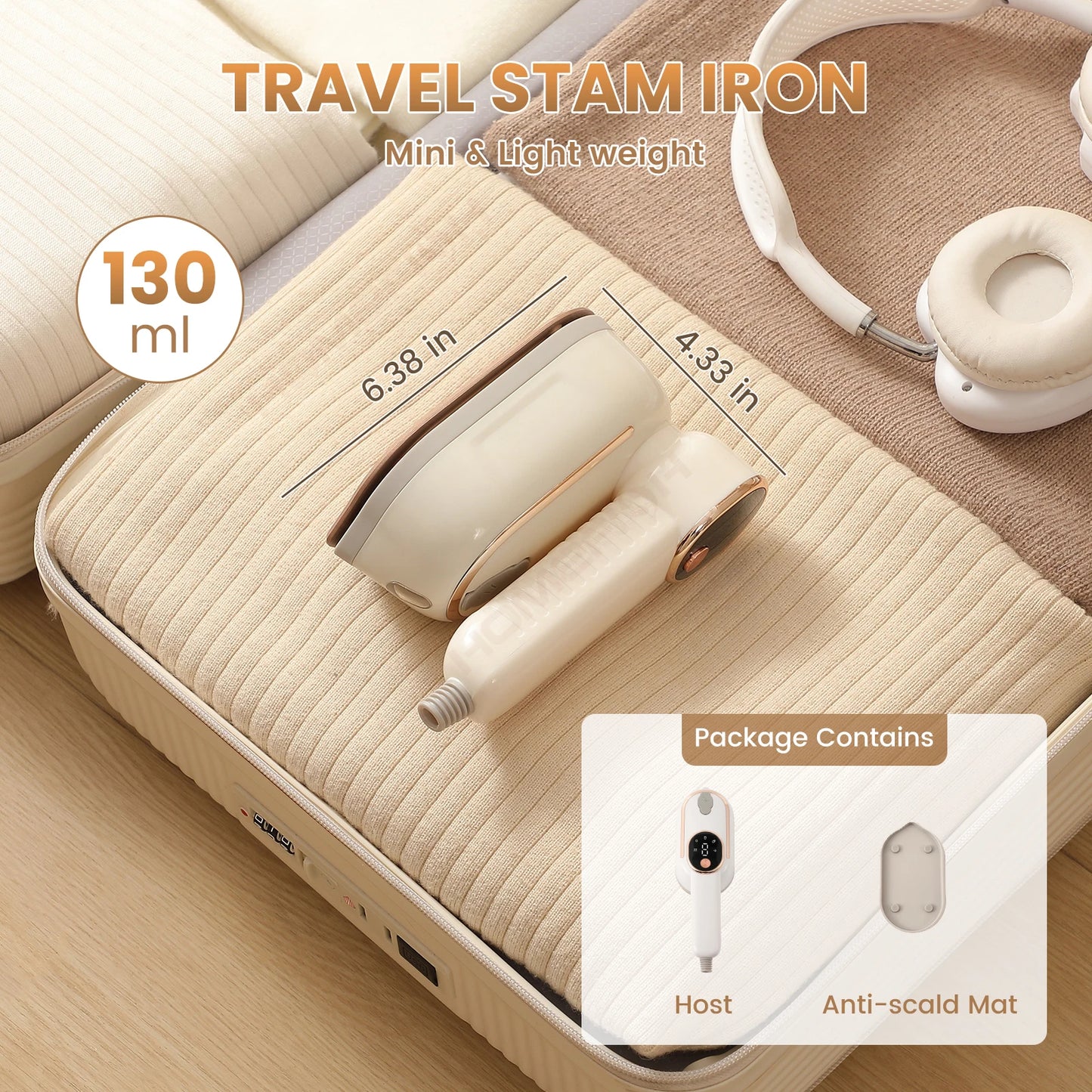 Portable Travel Iron Mini Steam Press