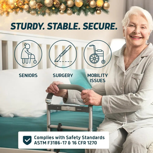Adjustable Safety Bed Rail for Adults & Seniors