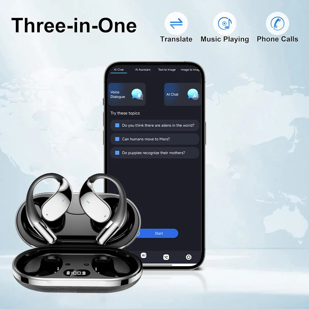 Seamless Real-Time AI Translator Earbuds