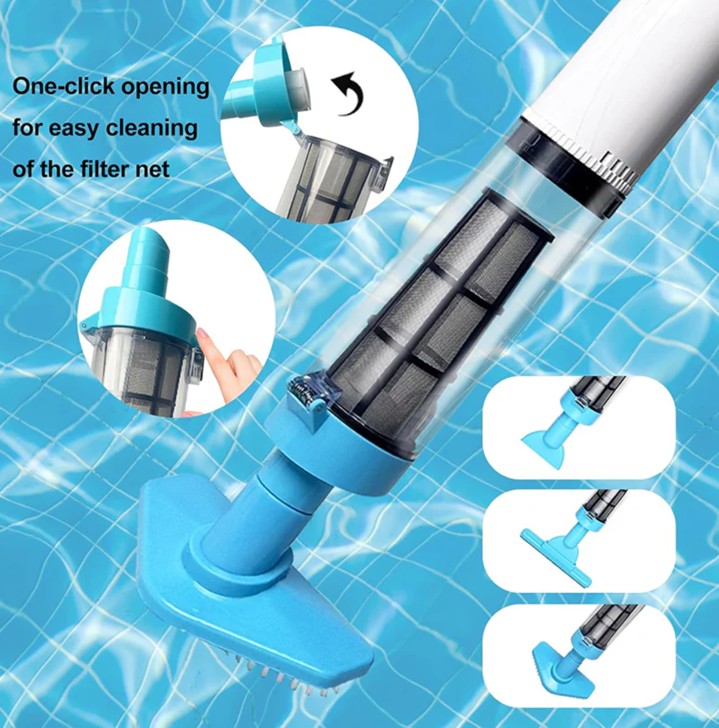 3 in 1 Cordless Rechargeable Pool Vacuum Cleaner