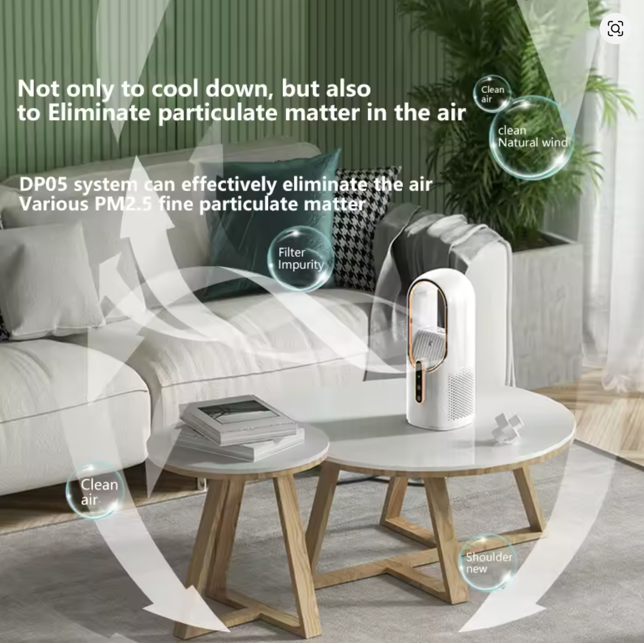 Silent Bladeless Personal Air Conditioner