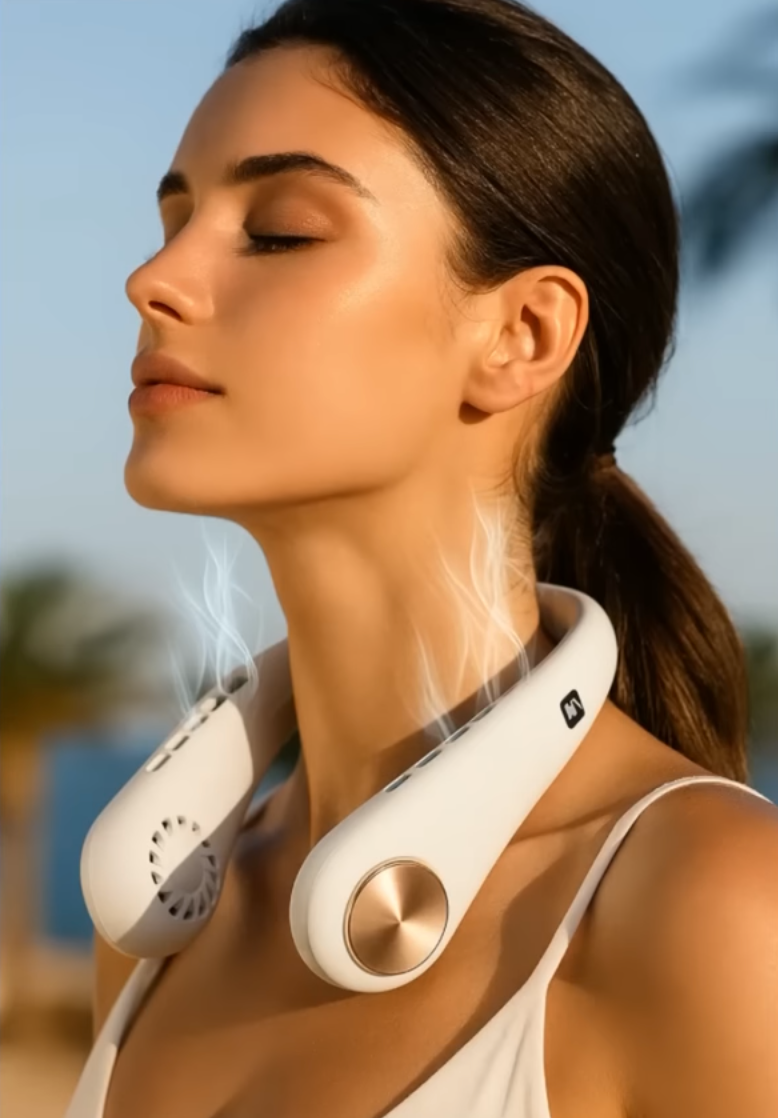 Portable Neck Fan with Hands Free Cooling