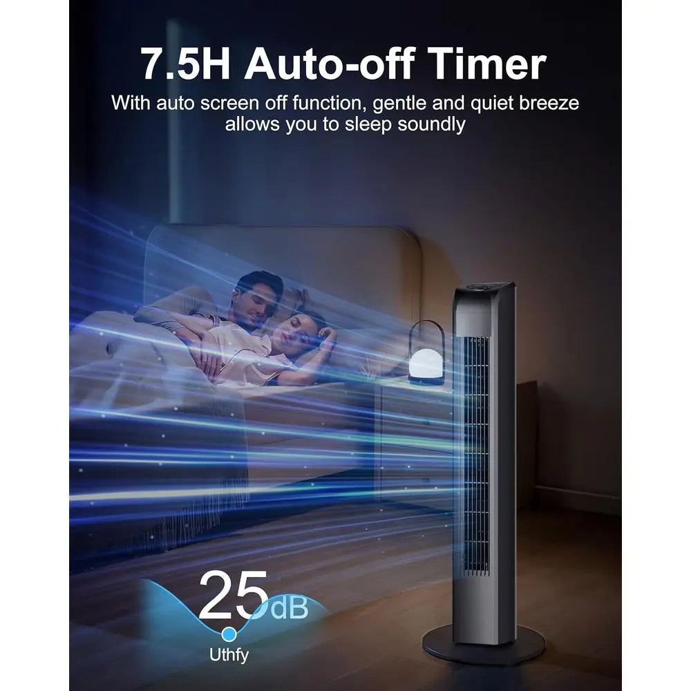 Whisper-Quiet Bladeless Tower Fan