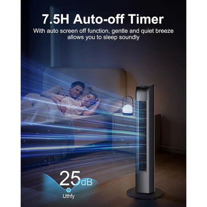 Whisper-Quiet Bladeless Tower Fan