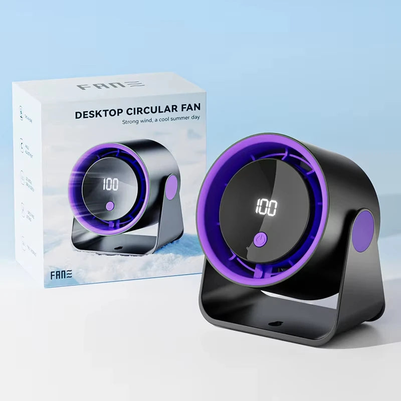 Ultra-Quiet Rechargeable Desktop Fan